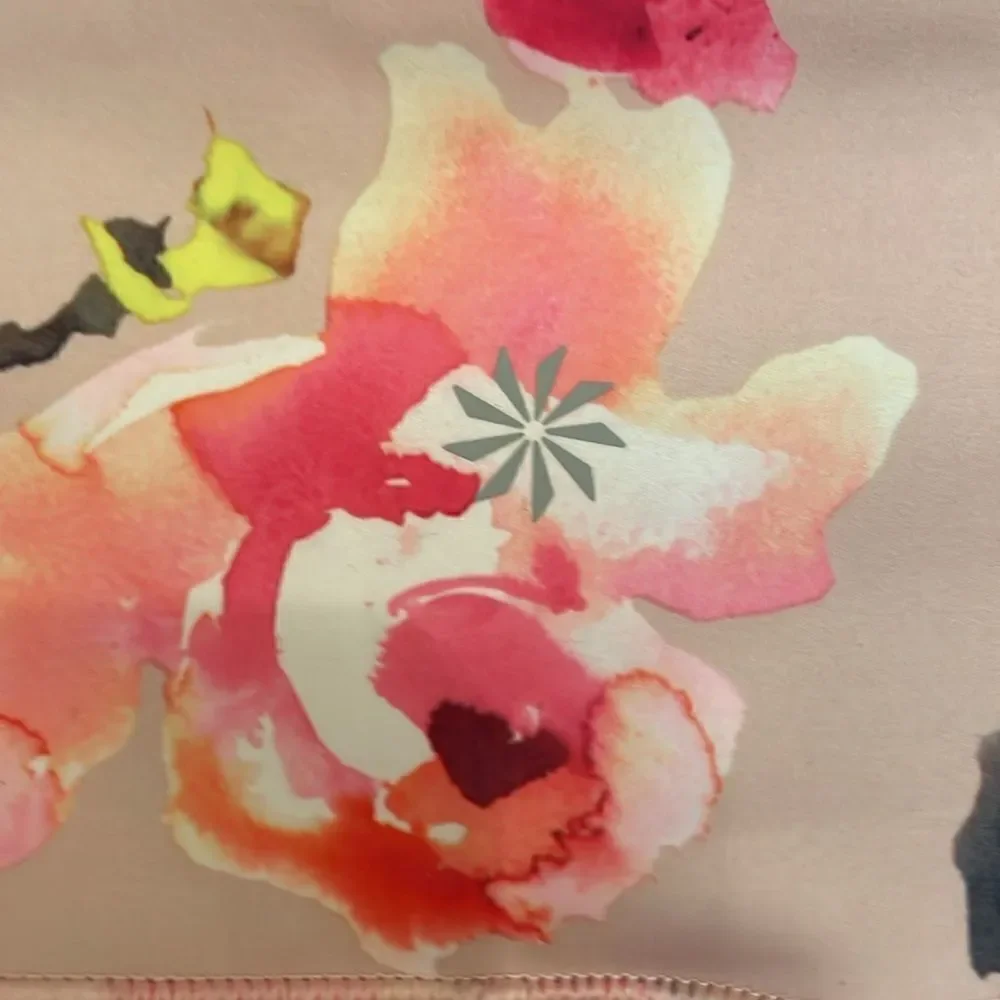 Athleta PAINTED FLOWER ELATION 7/8 TIGHT